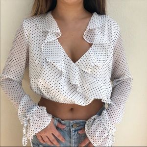 Polka dot blouse